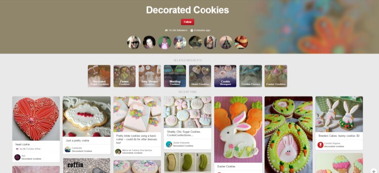 decorated cookies pinterest section